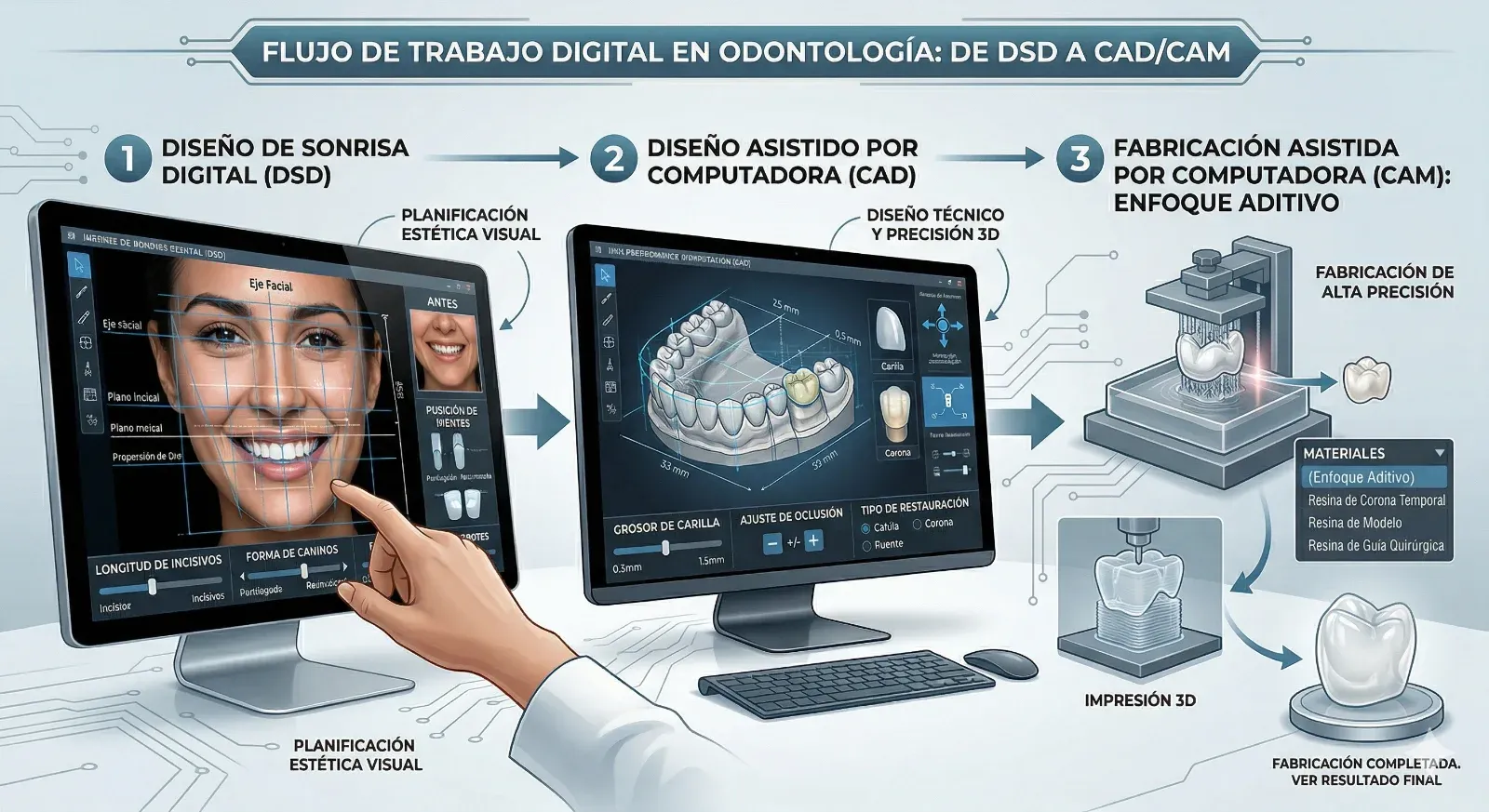 Ilustración: sonrisa y planificación estética dental (diseño de sonrisa)